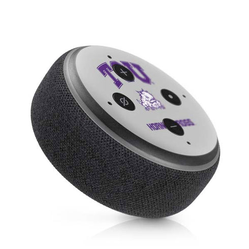 Texas Christian University Horned Frogs Logo Print Amazon Echo Dot Skin