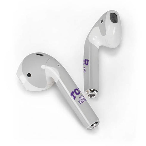 Texas Christian University Horned Frogs Logo Print Apple AirPods 2 Skin