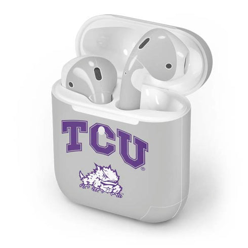 Texas Christian University Horned Frogs Logo Print Apple AirPods 2 Skin