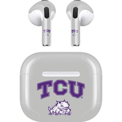 Texas Christian University Horned Frogs Logo Print Apple AirPods (3rd Gen 2021) Skin