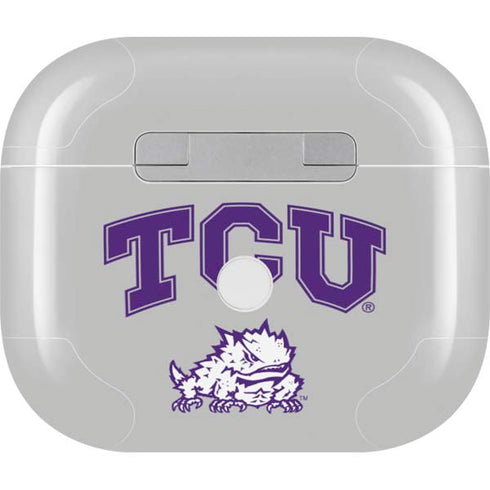 Texas Christian University Horned Frogs Logo Print Apple AirPods (3rd Gen 2021) Skin