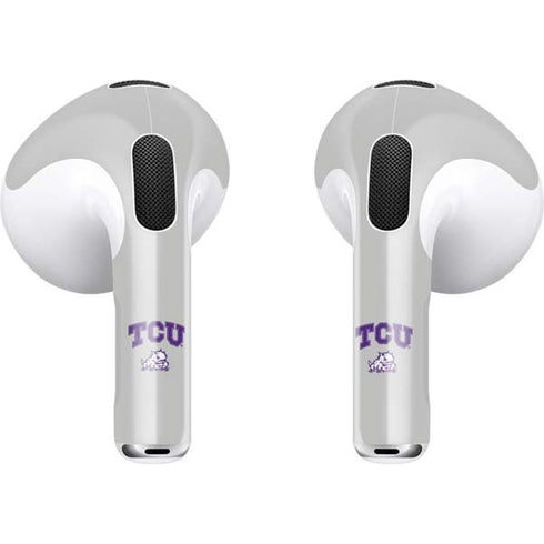Texas Christian University Horned Frogs Logo Print Apple AirPods (3rd Gen 2021) Skin