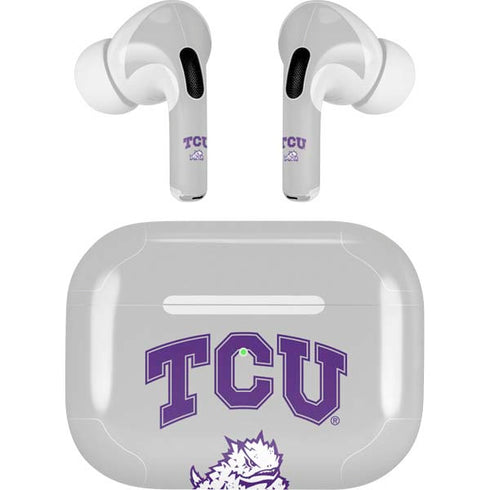 Texas Christian University Horned Frogs Logo Print AirPods Skins