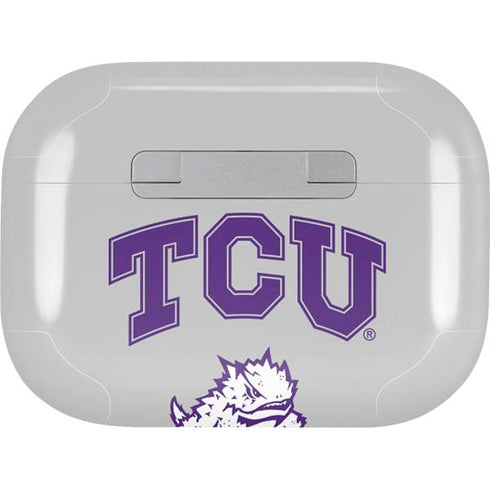 Texas Christian University Horned Frogs Logo Print AirPods Skins