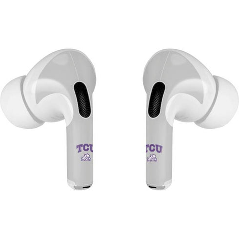 Texas Christian University Horned Frogs Logo Print AirPods Skins