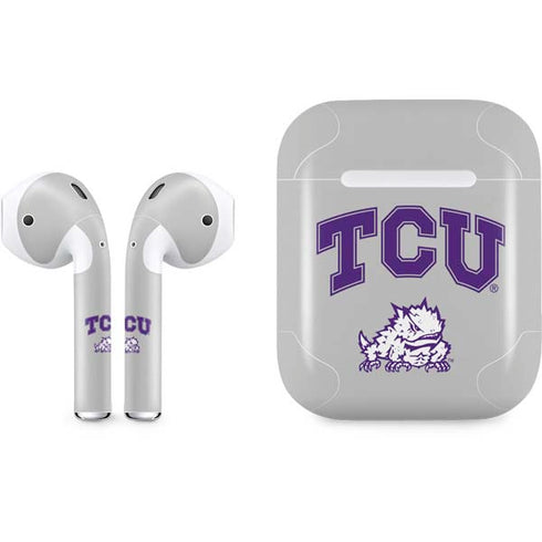 Texas Christian University Horned Frogs Logo Print Apple AirPods Skin