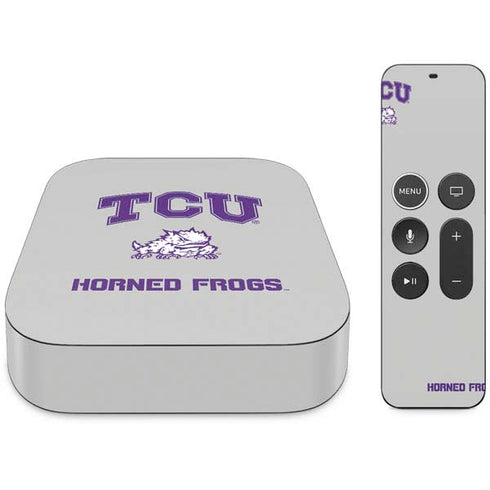 Texas Christian University Horned Frogs Logo Print Apple TV Skin