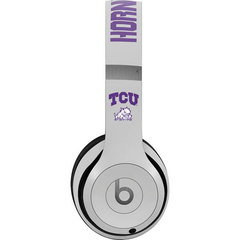 Texas Christian University Horned Frogs Logo Print Beats Solo 4 Wireless Headphones Skin