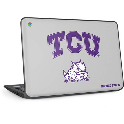 Texas Christian University Horned Frogs Logo Print HP Chromebook Skin