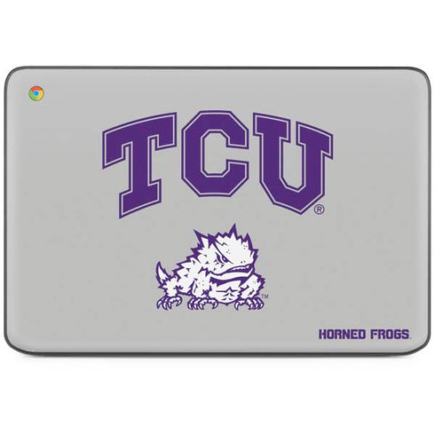 Texas Christian University Horned Frogs Logo Print HP Chromebook Skin