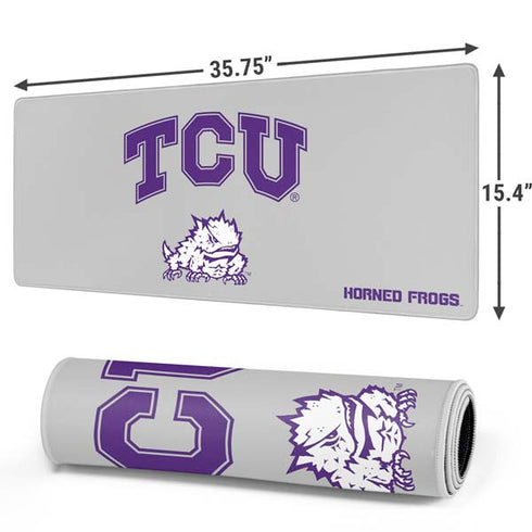 Texas Christian University Horned Frogs Logo Print Gaming Mouse Pad