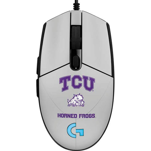 Texas Christian University Horned Frogs Logo Print G203 Prodigy RGB Wired Gaming Mouse Skin