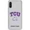 Texas Christian University Horned Frogs Logo Print Galaxy A10e Clear Case