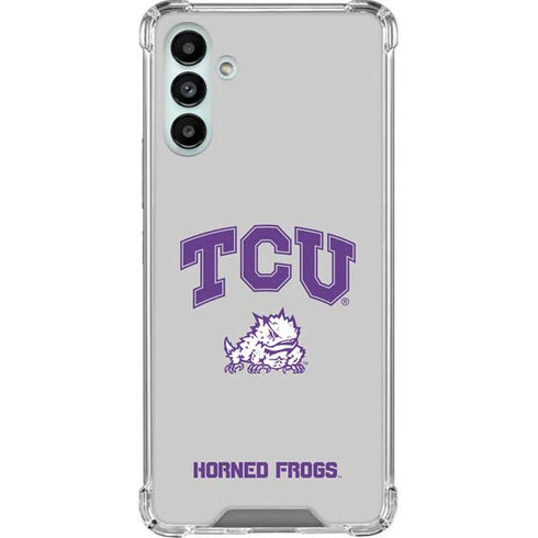 Texas Christian University Horned Frogs Logo Print Galaxy A13 5G Clear Case