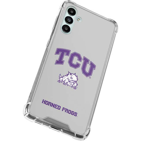 Texas Christian University Horned Frogs Logo Print Galaxy A13 5G Clear Case