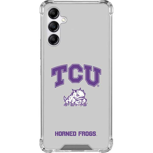 Texas Christian University Horned Frogs Logo Print Galaxy A14 5G Clear Case