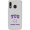 Texas Christian University Horned Frogs Logo Print Galaxy A20 Clear Case