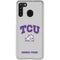 Texas Christian University Horned Frogs Logo Print Galaxy A21 Clear Case