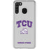 Texas Christian University Horned Frogs Logo Print Galaxy A21 Clear Case