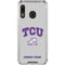 Texas Christian University Horned Frogs Logo Print Galaxy A30 Clear Case