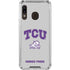 Texas Christian University Horned Frogs Logo Print Galaxy A30 Clear Case