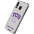 Texas Christian University Horned Frogs Logo Print Galaxy A30 Clear Case