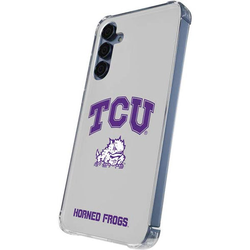Texas Christian University Horned Frogs Logo Print Galaxy A35 5G Clear Case