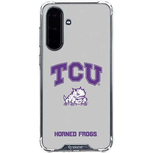 Texas Christian University Horned Frogs Logo Print Galaxy A36 5G Clear Case