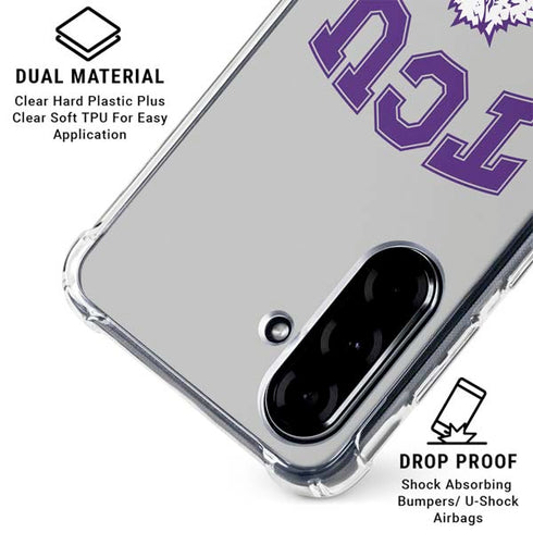Texas Christian University Horned Frogs Logo Print Galaxy A36 5G Clear Case