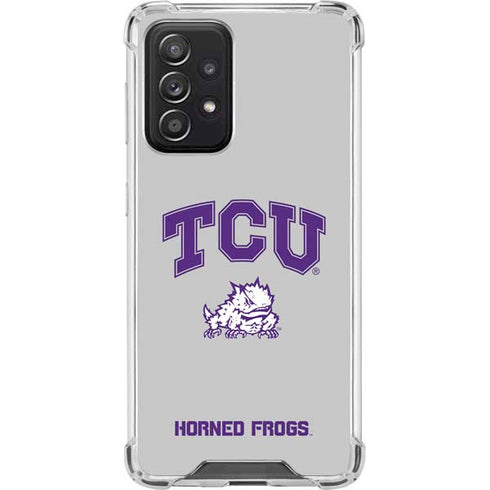 Texas Christian University Horned Frogs Logo Print Galaxy A52 5G Clear Case