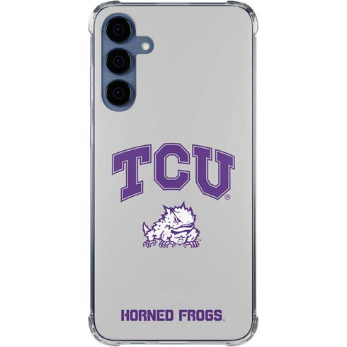 Texas Christian University Horned Frogs Logo Print Galaxy A55 5G Clear Case