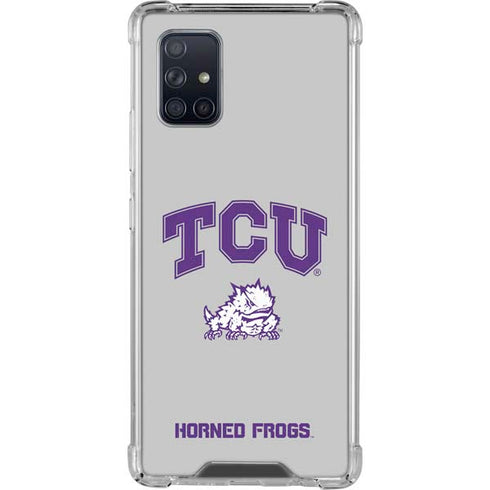 Texas Christian University Horned Frogs Logo Print Galaxy A71 5G Clear Case