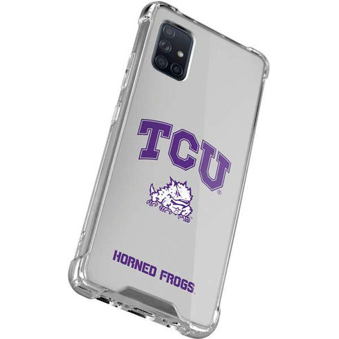 Texas Christian University Horned Frogs Logo Print Galaxy A71 5G Clear Case
