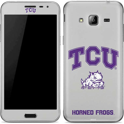 Texas Christian University Horned Frogs Logo Print Galaxy J3 Skin