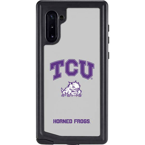 Texas Christian University Horned Frogs Logo Print Galaxy Note 10 Waterproof Case