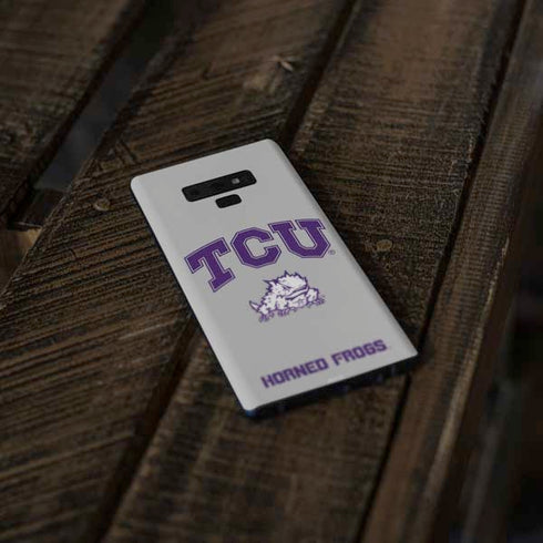 Texas Christian University Horned Frogs Logo Print Galaxy Note 9 Skin