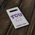 Texas Christian University Horned Frogs Logo Print Galaxy S10 Skin