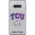 Texas Christian University Horned Frogs Logo Print Galaxy S10e Skin