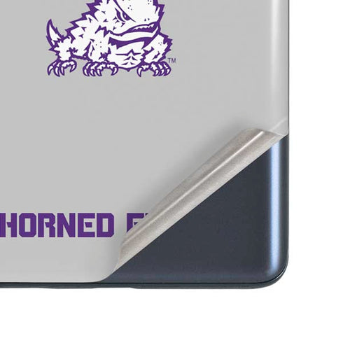 Texas Christian University Horned Frogs Logo Print Galaxy S20 Fan Edition Skin