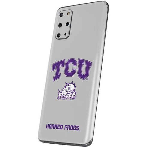 Texas Christian University Horned Frogs Logo Print Galaxy S20 Plus Skin