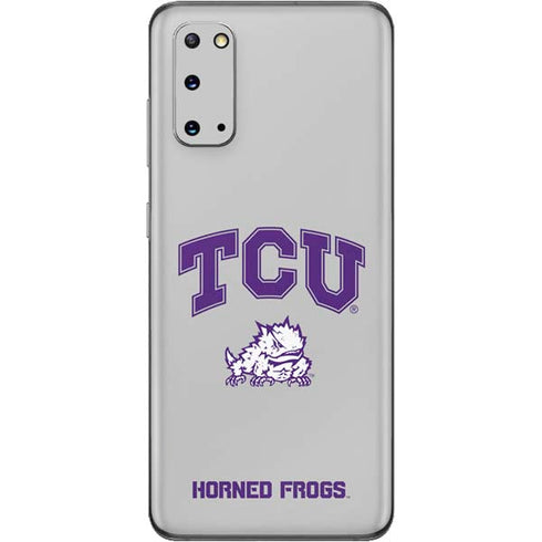 Texas Christian University Horned Frogs Logo Print Galaxy S20 Skin