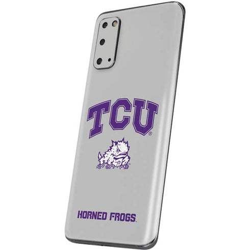 Texas Christian University Horned Frogs Logo Print Galaxy S20 Skin