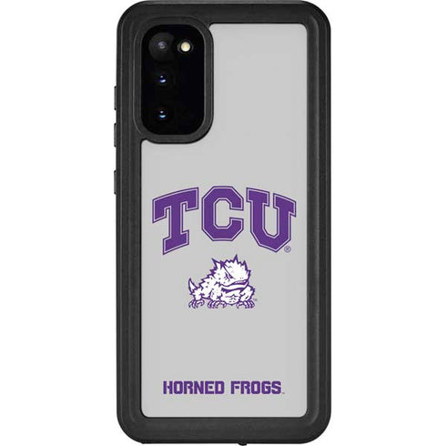 Texas Christian University Horned Frogs Logo Print Galaxy S20 Waterproof Case