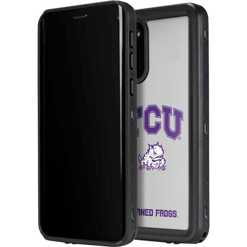 Texas Christian University Horned Frogs Logo Print Galaxy S20 Waterproof Case