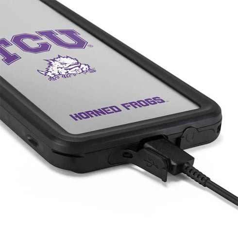 Texas Christian University Horned Frogs Logo Print Galaxy S20 Waterproof Case