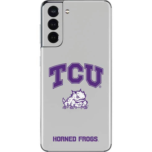 Texas Christian University Horned Frogs Logo Print Galaxy S21 5G Skin