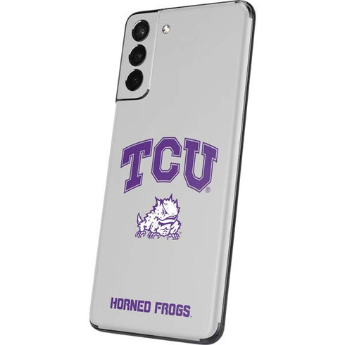 Texas Christian University Horned Frogs Logo Print Galaxy S21 5G Skin