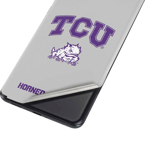 Texas Christian University Horned Frogs Logo Print Galaxy S21 5G Skin