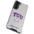 Texas Christian University Horned Frogs Logo Print Galaxy S21 FE Clear Case