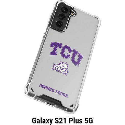 Texas Christian University Horned Frogs Logo Print Galaxy S21 Plus 5G Clear Case